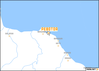 map of Pebotoa