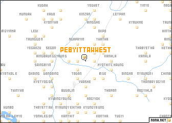 map of Pèbyittaw West