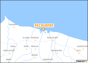 map of Pecakaran