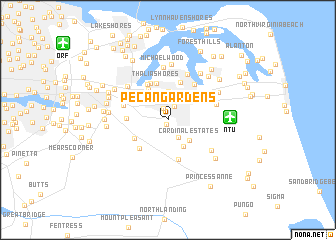 map of Pecan Gardens