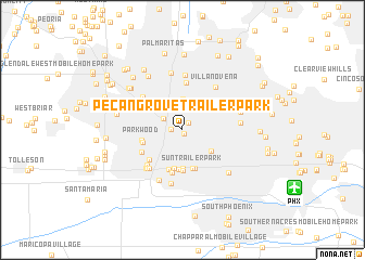 map of Pecan Grove Trailer Park