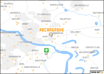 map of Pecan Grove