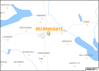 map of Pecan Heights