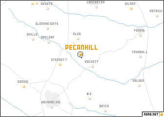 map of Pecan Hill