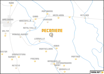 map of Pecaniere