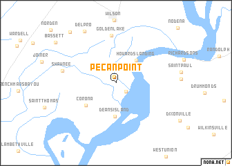 map of Pecan Point