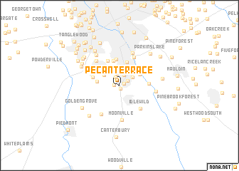 map of Pecan Terrace