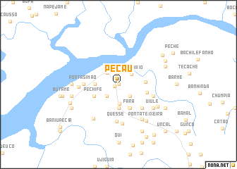 map of Pecau
