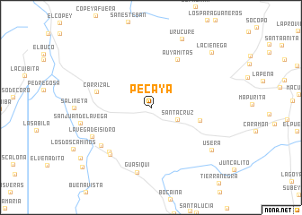 map of Pecaya