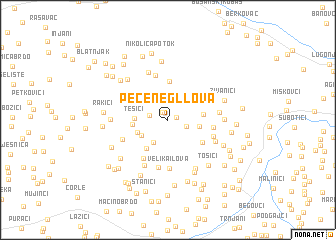 map of Pečeneg llova