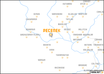 map of Peçenek