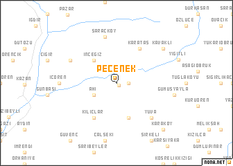 map of Peçenek