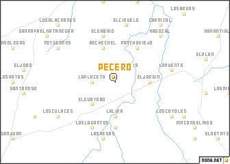 map of Pecero