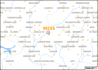 map of Peces