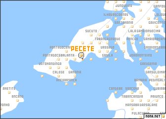 map of Pecete