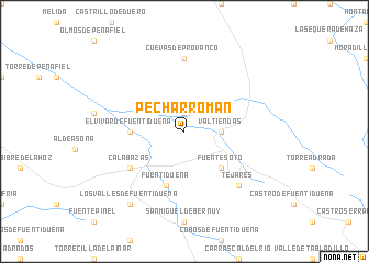 map of Pecharromán
