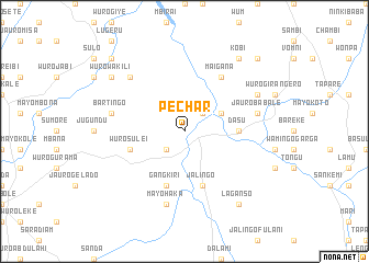 map of Pechar