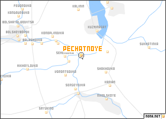 map of Pechatnoye