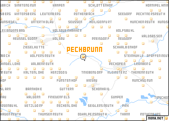 map of Pechbrunn