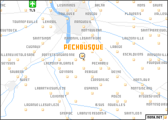 map of Pechbusque