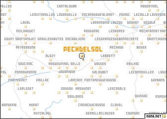 map of Pech del Sol