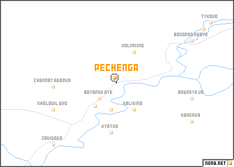 map of Pechenga