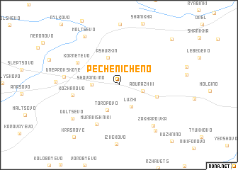 map of Pechenicheno