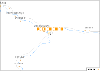 map of Pechenichino