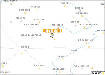 map of Pechënki