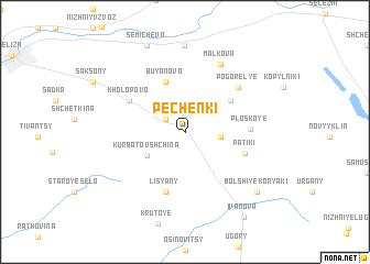 map of Pechënki