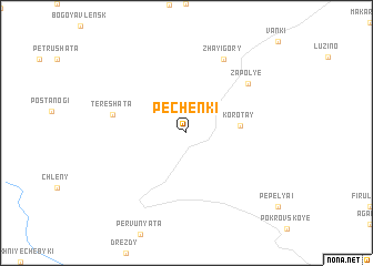 map of Pechënki