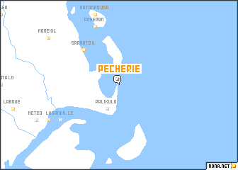 map of Pêcherie