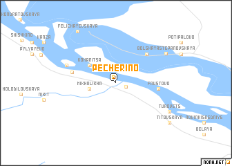 map of Pecherino