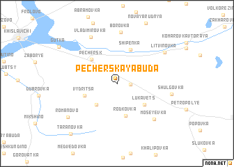 map of Pecherskaya Buda