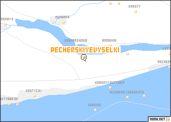 map of Pecherskiye Vyselki