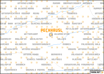 map of Pechhäusl