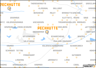 map of Pechhütte