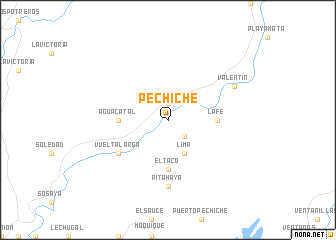 map of Pechiche