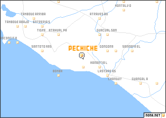 map of Pechiche