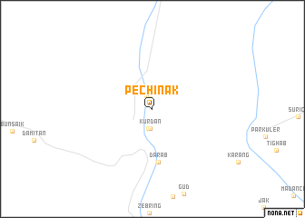 map of Pechīnak