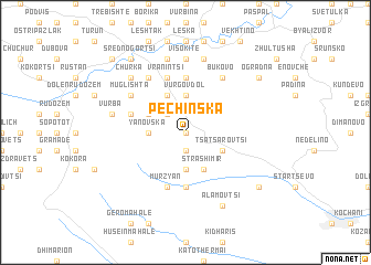 map of Pechinska