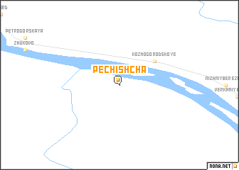 map of Pechishcha
