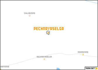 map of Pechnaya Sel\