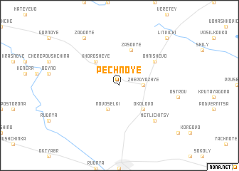 map of Pechnoye