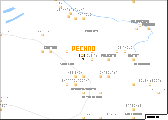 map of Pechno