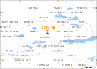 map of Pechno
