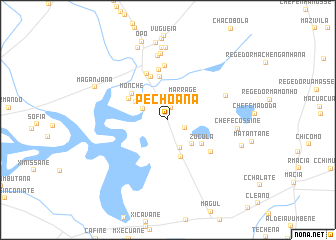 map of Pechoana