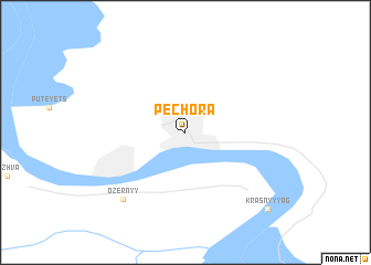 map of Pechora