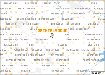 map of Pechtelsgrün