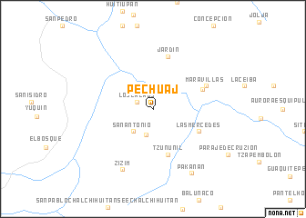 map of Pechuaj